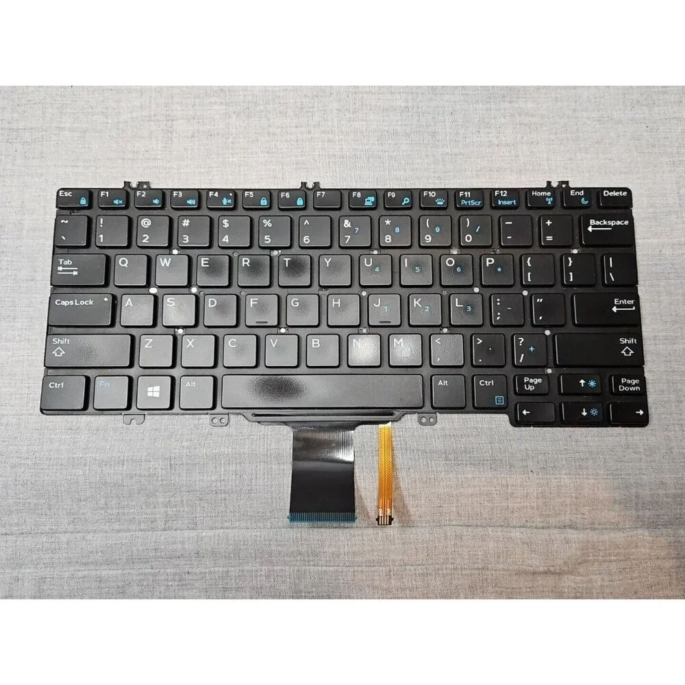 Dell Latitude 7290 Laptop Replacement Backlit Keyboard, Black